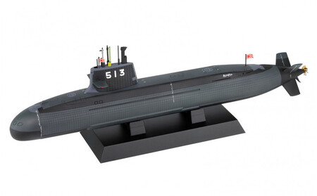 1/350 海上自衛隊 潜水艦 SS-513 たいげい 塗装済み完成品