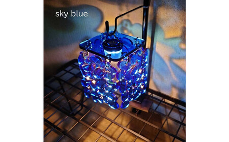 ゴールゼロ用シェード　Konoha　木の葉　1個　アウトドア・インテリアに　川崎市自社工場一貫生産品【sky blue】