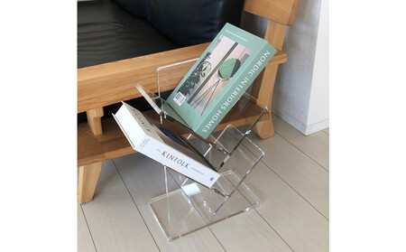 ブックシェルフ アクリル製 1台 川崎市自社工場一貫生産品