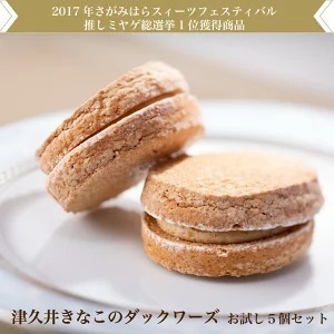 2017年度さがみはらスイーツフェスティバル☆さがみはら推しミヤゲ7☆津久井きなこのダックワーズ(お試し5個セット)