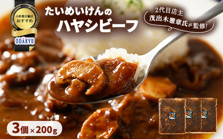 ≪小田急百貨店おすすめ≫「たいめいけん」ハヤシビーフ 200g×3個