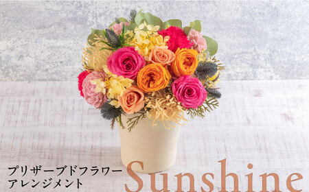 プリザーブドフラワーアレンジメント Sunshine 花 ギフト ドライフラワー インテリア アレンジ フラワー [株式会社日比谷花壇] [AKBO014]