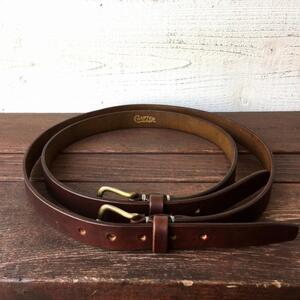 Original leather belt-Brown-Short