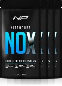 【ニトロキューブNOX】 NO系サプリ 4袋・360粒｜ブラックVキューブ オキシストーム｜ナイトプロテイン