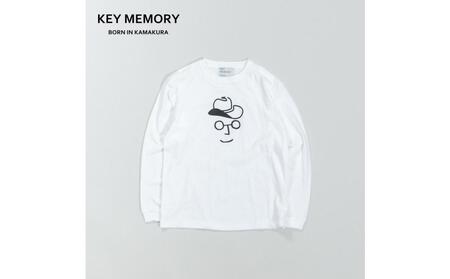 [0][KEYMEMORY 鎌倉]カウボーイハットイラストロングTシャツ WHITE