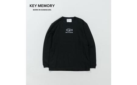 [0][KEYMEMORY 鎌倉]フィッシュイラストロングTシャツ BLACK