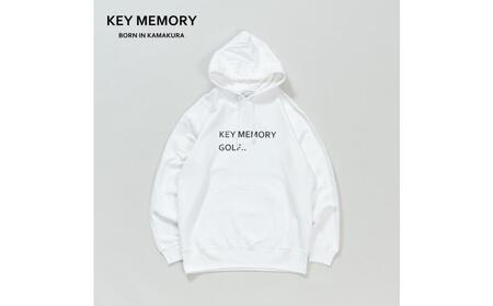 [1][KEYMEMORY 鎌倉]ゴルフプルオーバーフーディー WHITE