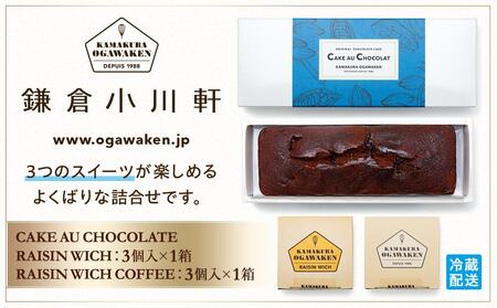 鎌倉小川軒「レーズンウィッチ2種&ケーク・オ・ショコラセット」 