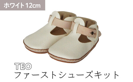 ファーストシューズキット　TEO　【ホワイト】名入れプレート付き
