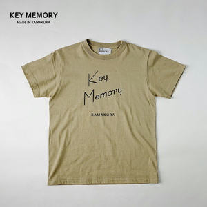 【1サイズ】KEYMEMORY かまくらロゴＴシャツ　BEIGE
