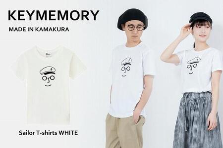 [0][KEYMEMORY鎌倉]セーラー帽イラストTシャツ WHITE