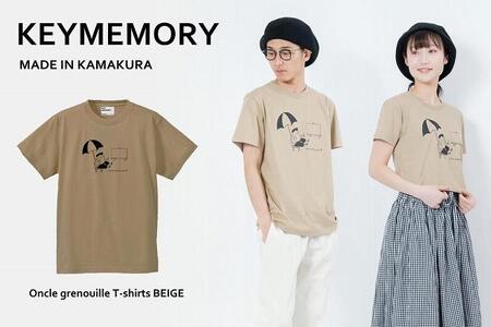 [0][KEYMEMORY鎌倉]GrenouilleイラストTシャツ BEIGE