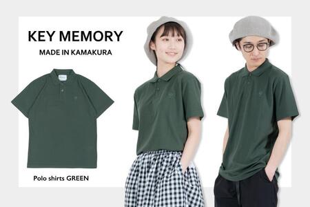 [1][KEYMEMORY鎌倉]KMポロシャツ GREEN メンズMサイズ
