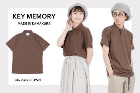 [0][KEYMEMORY鎌倉]KMポロシャツ BROWN レディースフリーサイズ