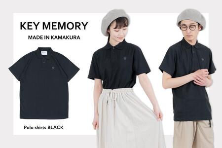 [0][KEYMEMORY鎌倉]KMポロシャツ BLACK レディースフリーサイズ