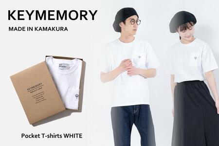 [KEY MEMORY]Natural Label Pocket T-shirts WHITE[1]レディースMサイズ