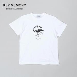 《3》【KEYMEMORY 鎌倉】キャスケットイラストTシャツ WHITE