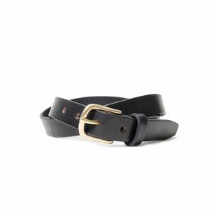 MASSTARD -SADLE LEATHER BELT- BLACK Size:2