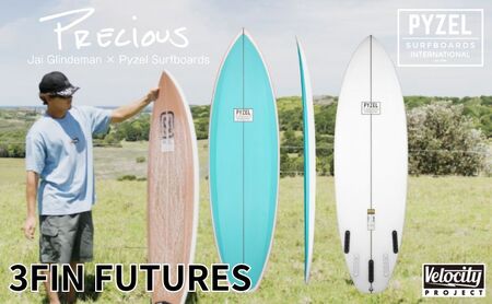 PYZEL SURFBOARDS PRECIUS 3FIN FUTURES サーフボード パイゼル サーフィン 藤沢市 江ノ島 5'11"