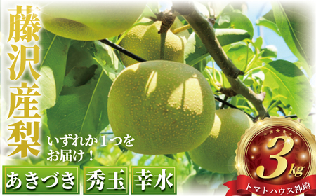 先行予約 梨 約3kg あきづき 幸水 秀玉 ナシ 新鮮 季節限定 フルーツ 果物 スイーツ くだもの なし nasi 人気品種 ナシ 和梨 日本梨 赤梨 旬の梨 甘い 爽やか 旬 贈答用 ギフト お中元 プレゼント お祝い 贅沢 産地直送 農家直送 数量限定 トマトハウス神埼 神奈川 湘南 藤沢