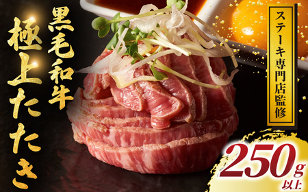 黒毛和牛 タタキ 計 250g 以上 小分け 牛肉 肉 にく niku 牛 beef ぎゅうにく 黒毛 和牛 わぎゅう たたき ロースト ビーフ レア 贅沢 やわらかい プロ 老舗 ステーキ 店 おすすめ 人気 冷凍 おせち クリスマス パーティー ギフト 家庭用 プラスミー合同会社 神奈川 湘南 藤沢