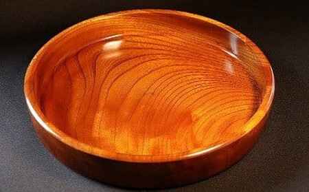 小田原漆器 1尺1寸 茶盆[漆塗り 国産天然木 おしゃれ プレゼント 記念 お祝い ふっくらとしたデザイン 木製食器 日用品 キッチン用品 木製 直径320mm×高さ45mm 小田原漆器 神奈川県 小田原市 盆 盆]