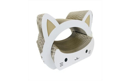 ねこの爪とぎ みみCT+かおCT セット カラー;ホワイト[ ペット用品 爪とぎ 神奈川県 小田原市 ペット ペット ペット ペット ペット]