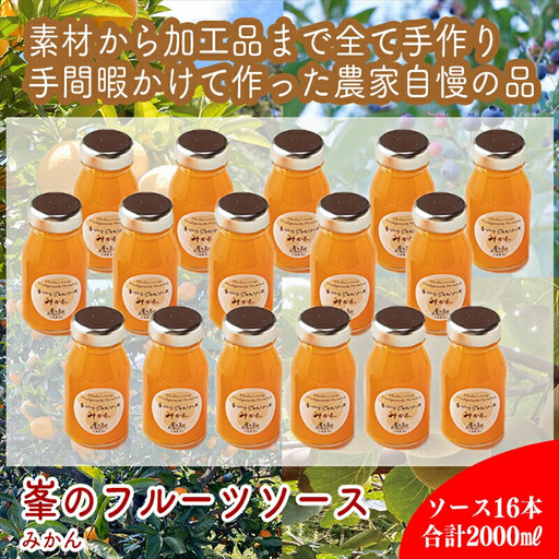 スイスで加工品を学んだ農家が手間暇かけた『手づくりジャムソース【みかん】』16本セット【 家庭用 自宅用 贈答品 贈答用 ギフト お取り寄せ お中元 お歳暮 贈り物 お祝い 神奈川県 小田原市 ジャム ジャム】