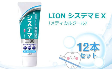 LION システマEX(メディカルクール)12本セット | 日用品 ふるさと納税 歯磨き粉 歯磨き粉 歯磨き粉 歯磨き粉 歯磨き粉