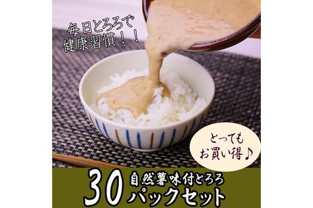 解凍するだけ!毎日の新しい健康習慣に!自然薯味付とろろ100g30pセット