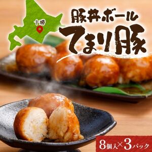 十勝 豚丼ボール(8個入り×3パック)秘伝のたれ付き ひと口おにぎり 北海道 帯広市_惣菜・加工品   _【配送不可地域：離島】【1555372】