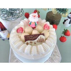 クリスマスケーキ 生クリーム15cm　十勝産原料【12月19日より順次発送】【配送不可地域：離島】【1251295】