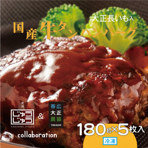 国産牛タンハンバーグ(大正長いも入)180g×5枚入_肉 ハンバーグ 牛肉 _[配送不可地域:離島]