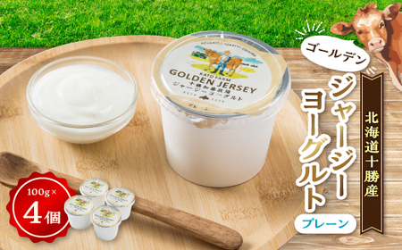 ゴールデンジャージーヨーグルト プレーン 100g×4個入り_卵・乳製品 ヨーグルト _[配送不可地域:離島]
