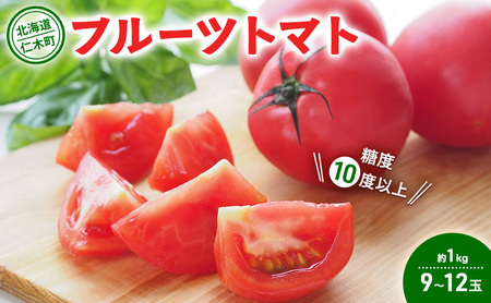 [先行受付] 北海道 仁木町産 フルーツトマト 約1kg [ 糖度10度以上 ][ 松山商店 ] トマト 北海道産