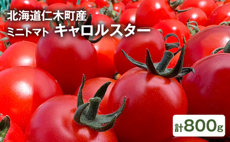 [先行受付] 北海道 仁木町産 ミニトマト キャロルスター 800g (32粒〜50粒)トマト 野菜 国産 プチトマト 甘み 使いやすい サラダ お弁当 家庭用 子供に人気 リコピン [REDA FARM]