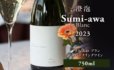 sumiawa ブラン ヴィンテージ スパークリングワイン2023 ラ・メゾン・ド・ラ・リヴィエー 辛口 スパークリング白 日本ワイン お酒 酒 洋酒 果実酒 アルコール 北海道 仁木町 [ 株式会社Souplesse ]