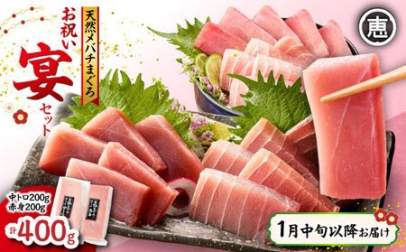 [ 1月中旬 以降 お届け ]天然 目鉢まぐろ お祝い宴 セット 中トロ 200g 赤身 200g 迎春 三崎まぐろ 三崎恵水産 M020-020-6-11 マグロ 鮪 本まぐろ 本マグロ 本鮪 魚 お魚 魚類 魚介類 贅沢 ご褒美 ご馳走 美味しい 縁起物 ご挨拶 贈り物 お刺身 手巻き寿司 寿司 寿司 和え物 おせち料理 おせち ふるさと納税 神奈川県 三浦市 おすすめ ランキング プレゼント ギフト