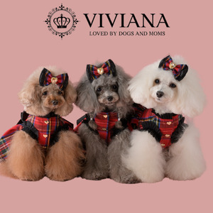 ドッグウェア「VIVIANA」1stAnniversaryドレス(Red)