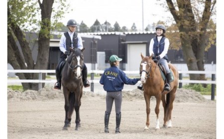 020-23ペア体験乗馬レッスン30分＋蹄鉄プレゼント