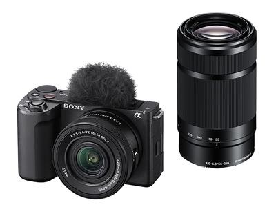 ソニー デジタル一眼カメラ VLOGCAM ブラック (ダブルズームレンズキット) ZV-E10M2X BQ|2024年モデル SONY 撮影 写真 動画 [0459]