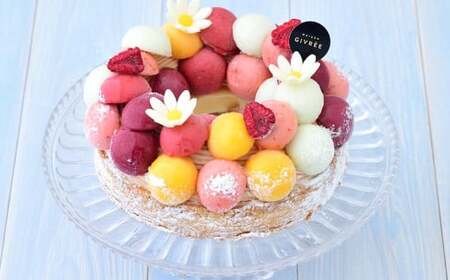 アイスケーキ・フルールドフリュイ 5号 アイスクリーム シャーベット ケーキ [5月上旬発送開始予定]