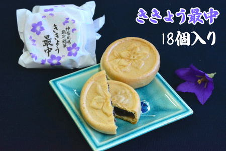 [神奈川県指定銘菓] ききょう最中18個入り|1916年創業 老舗和菓子店4代目謹製 [0256]