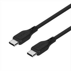 Owltech(オウルテック) バイオマス素材使用 耐屈曲2万回以上 PD60W充電/データ転送 USB Type-C to USB Type-C エコナミクスケーブル OWL-CBECOCC15-BK ブラック