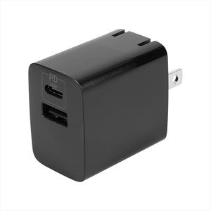 Owltech(オウルテック) 最大PD20W出力 USB Type-C×1 USB Type-A×1 AC充電器 ブラック OWL-APD20C1A1-RBK[ 充電器 神奈川県 海老名市 ]