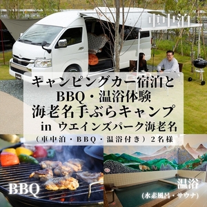 キャンピングカー宿泊とBBQ・温浴体験 in ウエインズパーク海老名(車中泊・BBQ・温浴付き)2名様[ チケット 神奈川県 海老名市 ]