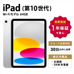 [数量限定品]iPad 第10世代 Wi-Fiモデル シルバー/ブルー/ピンク/イエロー 64GB [中古再生品][ 家電・パソコン・タブレット 神奈川県 海老名市 ]