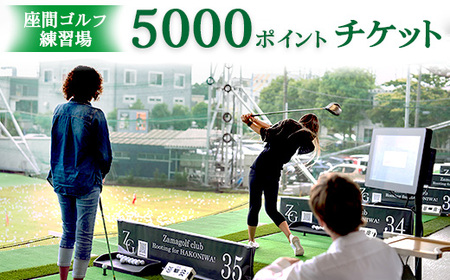 座間ゴルフ練習場5000ポイントチケット