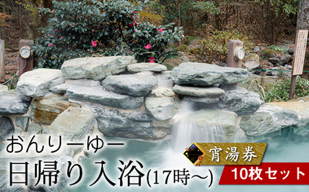 おんりーゆー 日帰り入浴(17時〜) 宵湯券 10枚セット[温泉 サウナ お風呂 結婚記念日 敬老の日 ギフト プレゼント 利用券 神奈川県 南足柄市 ]