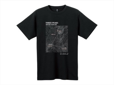 モンベルTシャツ 南足柄市オリジナルデザイン(等高線)[ブラック/L][ 神奈川県 南足柄市 ]